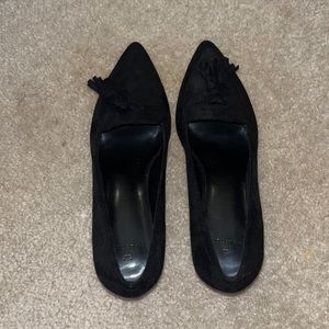 Black suede dress shoes